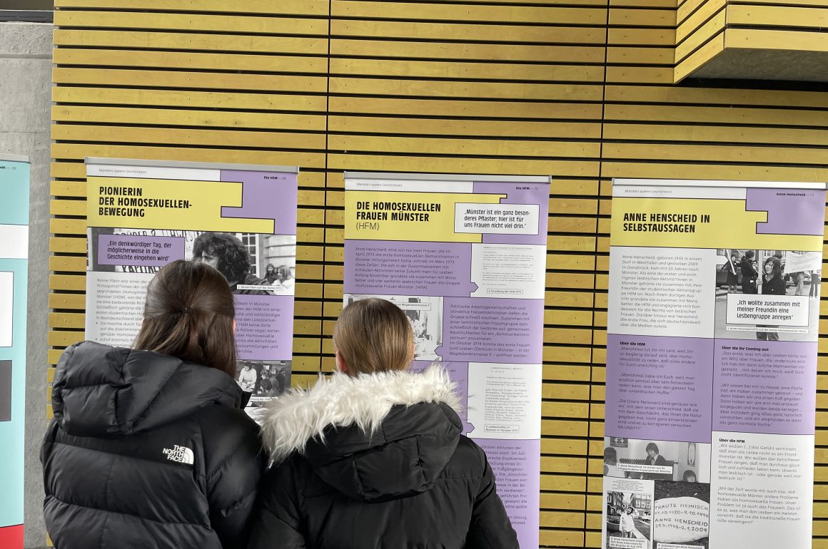 Universität und Schule kooperieren – Ausstellung „Queer Münster“ am KANT