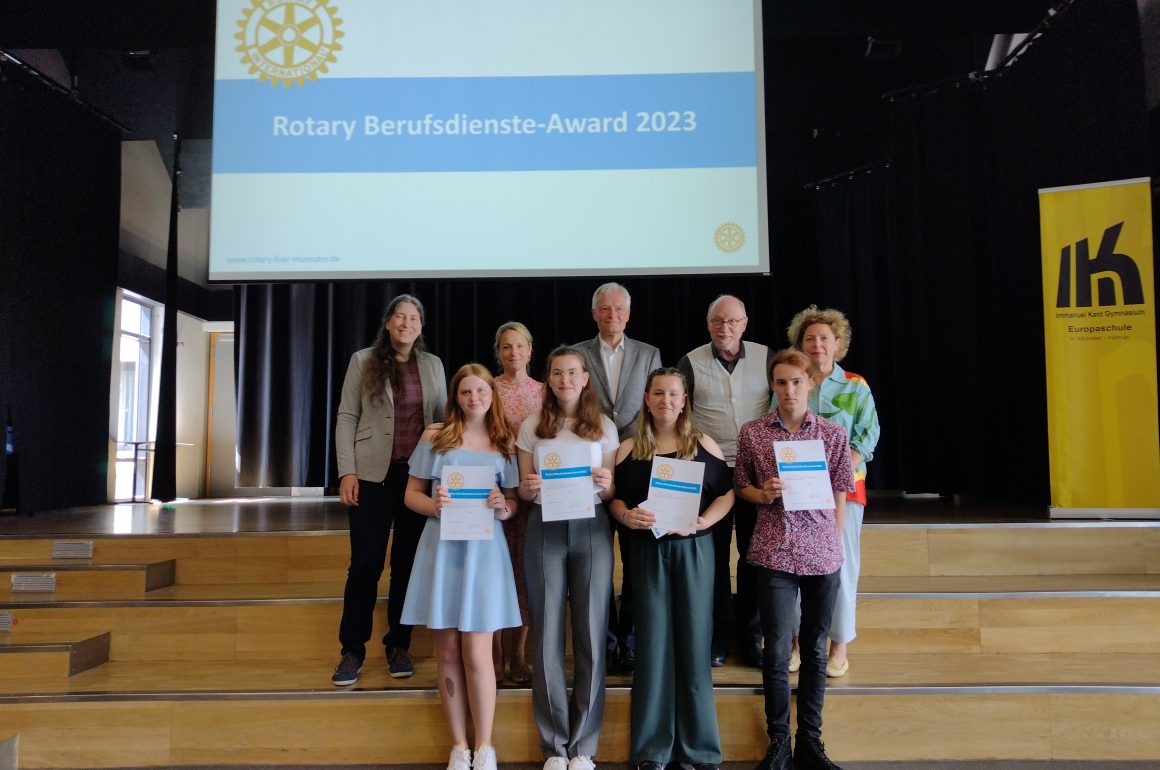Der „Berufsdienste-Award“ des Rotary Club Münster am KANT