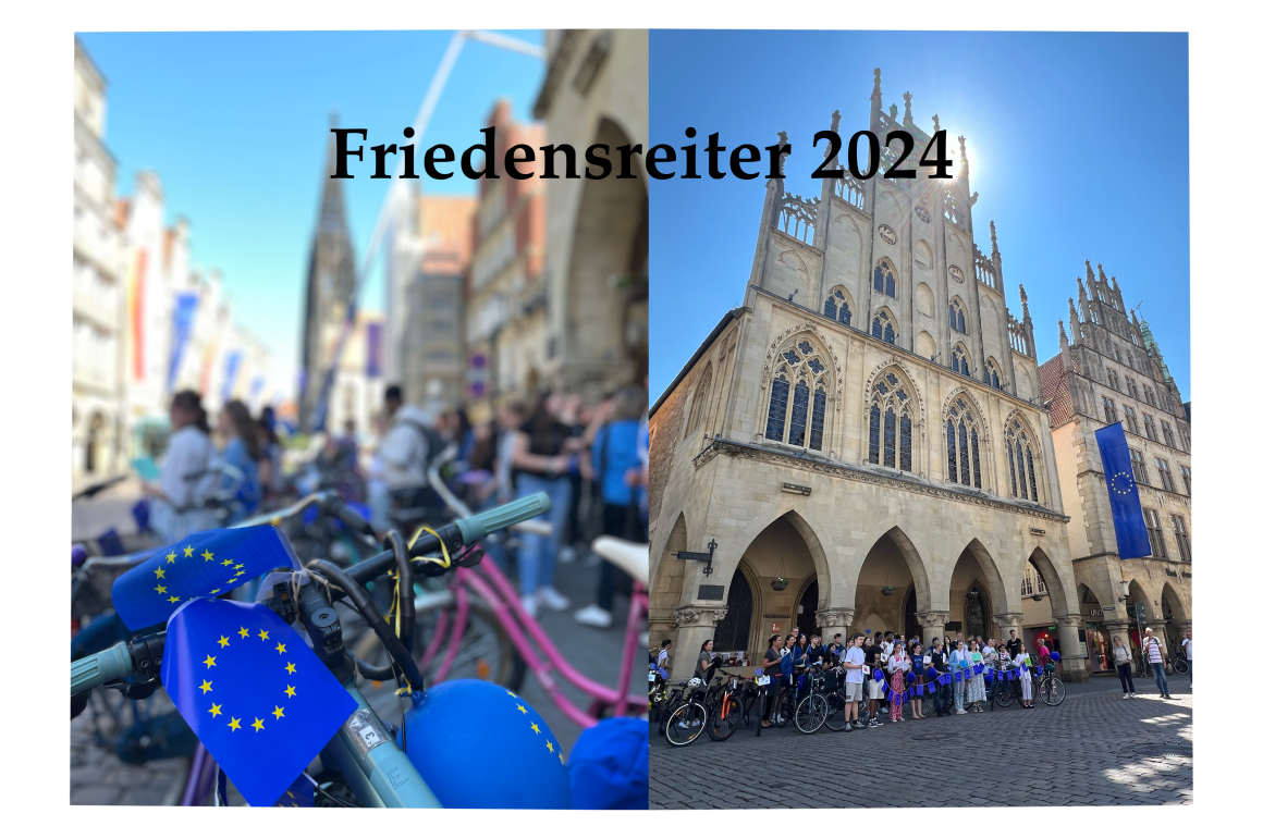Europatag 2024: Friedensreiteraktion der Europaschulen Münsters
