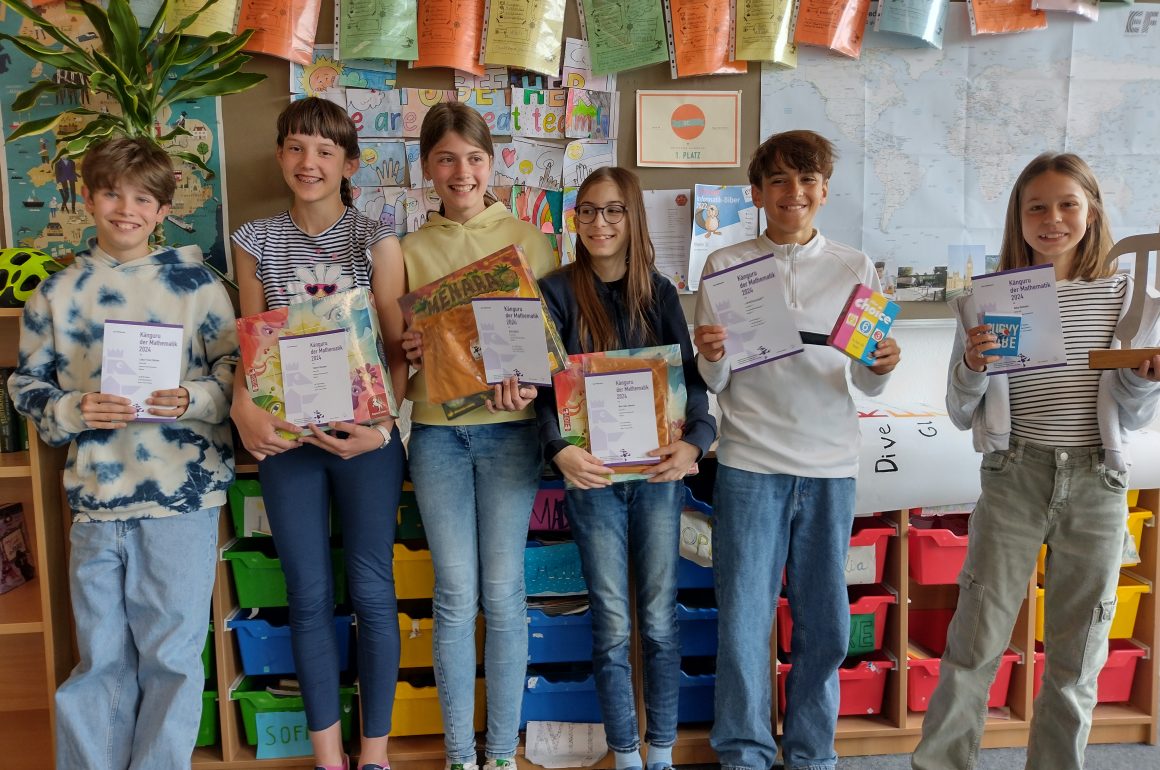 Die Klasse 6c erneut mit beeindruckenden Leistungen beim „Känguru der Mathematik“