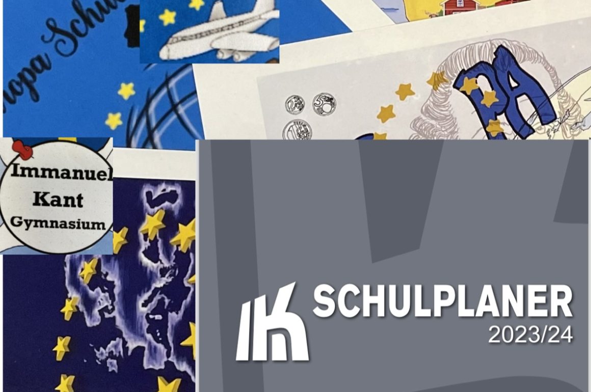 …und jährlich grüßt der Kant … zu Beginn des neuen Schuljahres vom Umschlag des Schulplaners.