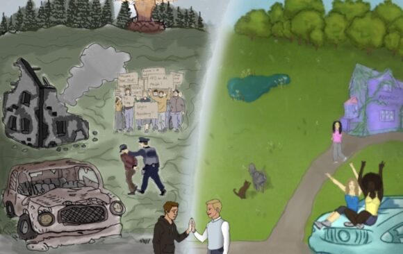 ONLINE-VOTING: Kunstwettbewerb „Bunte Welt, friedliche Zukunft“