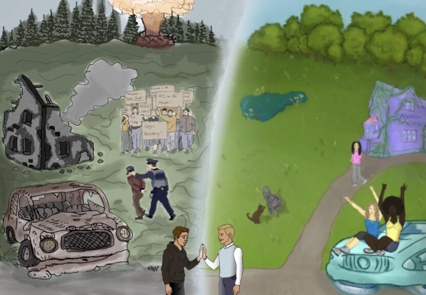 ONLINE-VOTING: Kunstwettbewerb „Bunte Welt, friedliche Zukunft“