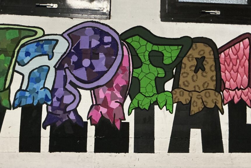 IMG_0173 Farbe trifft Beton – Neue Wandgestaltung im Keller des Immanuel Kant Gymnasiums