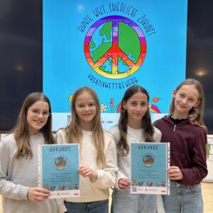 Erfolg beim Kreativwettbewerb: „Bunte Welt, friedliche Zukunft“
