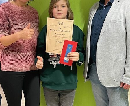 Matthis Rüsch qualifiziert sich bei der Mathematik-Olympiade 2025 für das Landesfinale