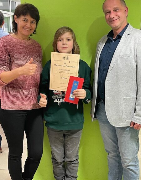 Siegerehrung 11.12.25 M. Böder und Matthis Rüsch_6d Matthis Rüsch qualifiziert sich bei der Mathematik-Olympiade 2025 für das Landesfinale