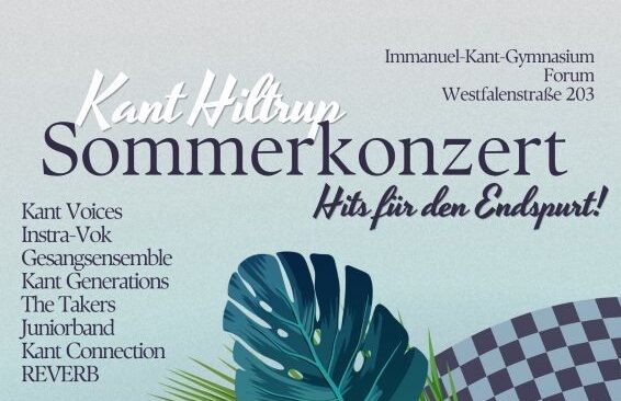 Sommerkonzert am 3. Juli – Hits für den Endspurt